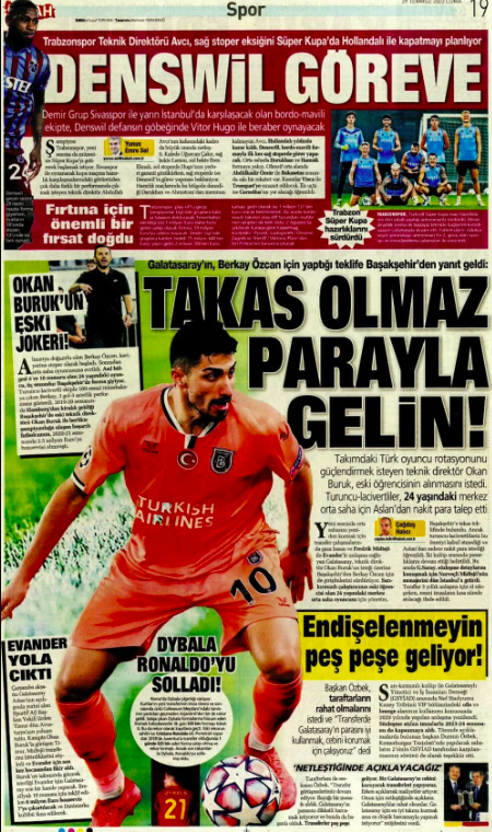 Spor basınında günün manşetleri (29 Temmuz 2022) - Sayfa 12