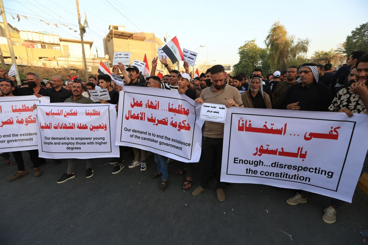 Bağdat’ta İran destekli Şii grup, Yeşil Bölge önünde oturma eylemi başlattı - Sayfa 6