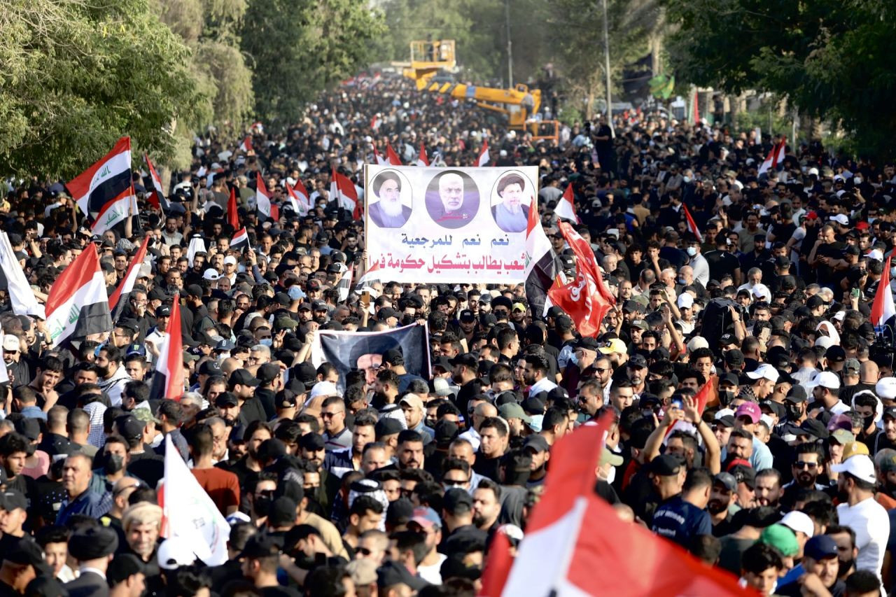 Bağdat’ta İran destekli Şii grup, Yeşil Bölge önünde oturma eylemi başlattı - Sayfa 7