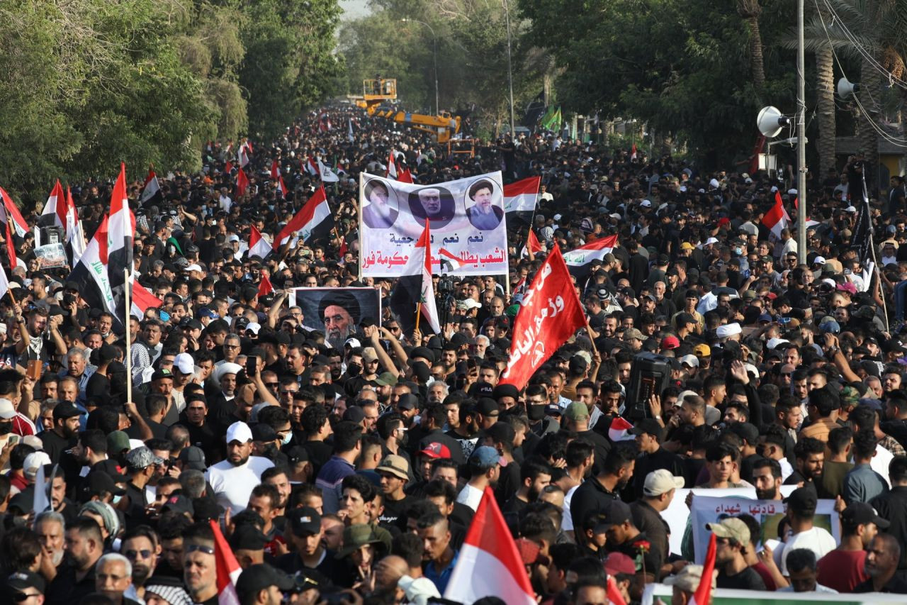 Bağdat’ta İran destekli Şii grup, Yeşil Bölge önünde oturma eylemi başlattı - Sayfa 11
