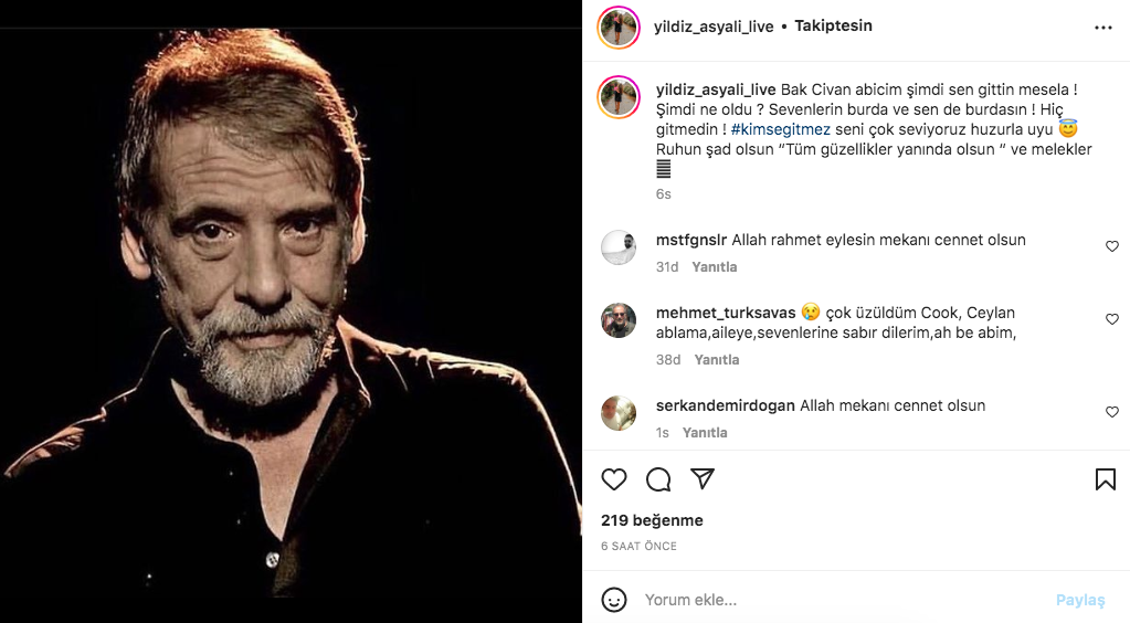 Civan Canova vefatıyla sanat camiasını yasa boğdu! Acı haberin ardından ünlüler üzüntülerini dile getirdiler - Sayfa 12