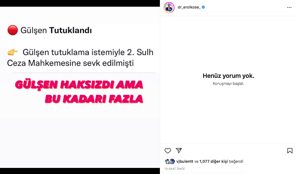 Ünlü isimler tutuklanan Gülşen'e ve hakaretine destek verdiler - Sayfa 13
