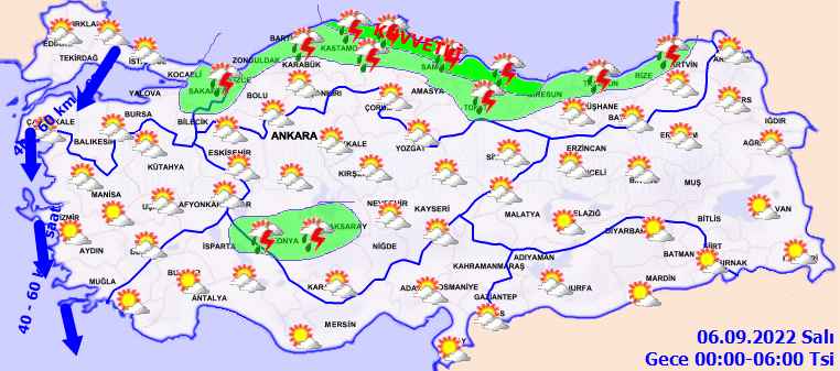 Meteoroloji'den 8 ile sarı ve turuncu kodlu uyarı: Sonbahar tam anlamıyla geldi... Gün boyu sağanak etkili olacak... - Sayfa 6