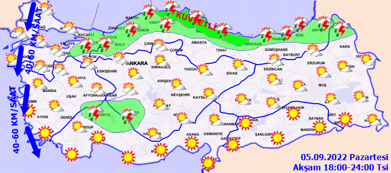 Meteoroloji'den 8 ile sarı ve turuncu kodlu uyarı: Sonbahar tam anlamıyla geldi... Gün boyu sağanak etkili olacak... - Sayfa 5
