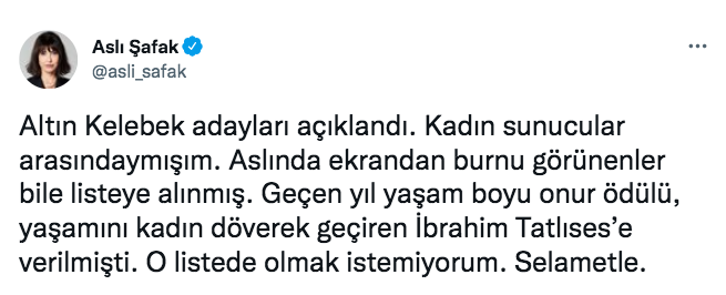 Bazı ünlü isimler ''48'inci Pantene Altın Kelebek Ödülleri'' adaylığından çekildiklerini duyurdular - Sayfa 7