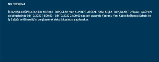 İstanbul'da elektrik kesintisi! BEDAŞ 7 Ekim Cuma elektrik kesintilerinin yapılacağı ilçeleri açıkladı! - Sayfa 22