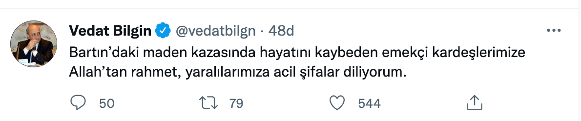 Bartın’da yaşanan patlamanın ardından siyasiler ‘başsağlığı’ mesajı yayımladı - Sayfa 12