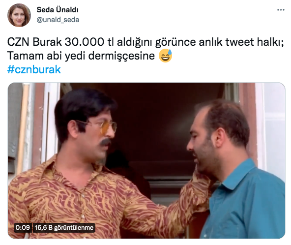 Aylık gelirinin 30 bin TL olduğunu açıklayan CZN Burak sosyal medyanın diline düştü - Sayfa 24
