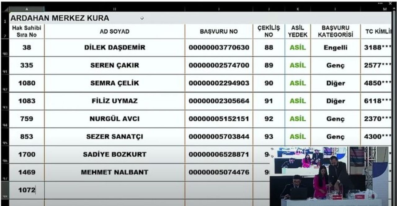 TOKİ Ardahan kura seçimleri açıklandı! İşte isim isim Ardahan TOKİ kura çekilişleri - Sayfa 27