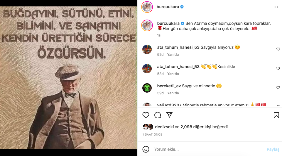 Ünlü isimlerden '10 Kasım Atatürk'ü Anma Günü' paylaşımları - Sayfa 31