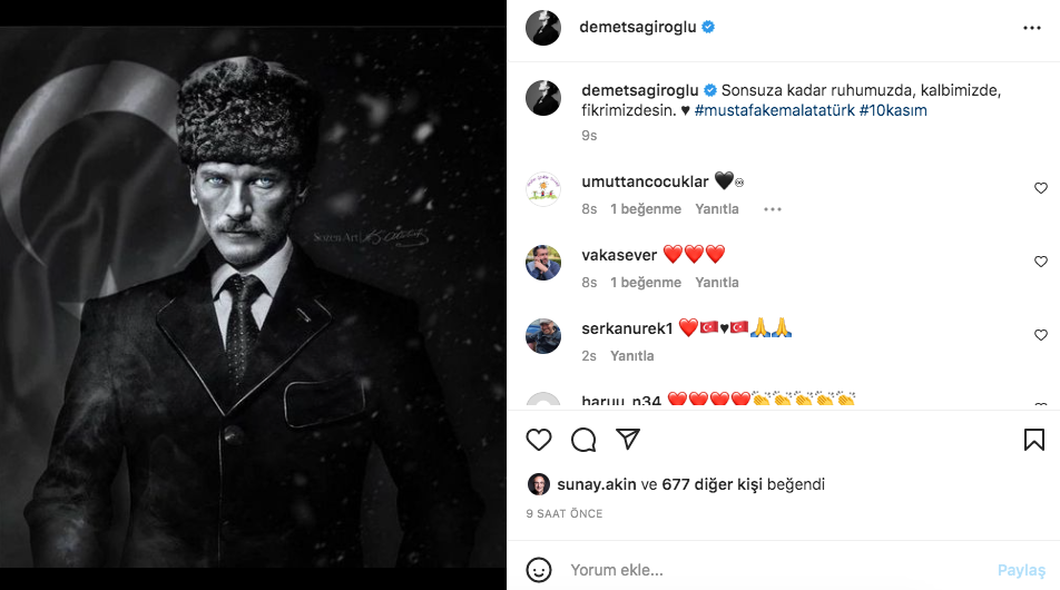 Ünlü isimlerden '10 Kasım Atatürk'ü Anma Günü' paylaşımları - Sayfa 36