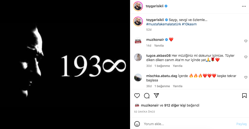 Ünlü isimlerden '10 Kasım Atatürk'ü Anma Günü' paylaşımları - Sayfa 38