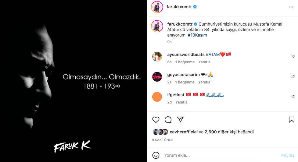 Ünlü isimlerden '10 Kasım Atatürk'ü Anma Günü' paylaşımları - Sayfa 27