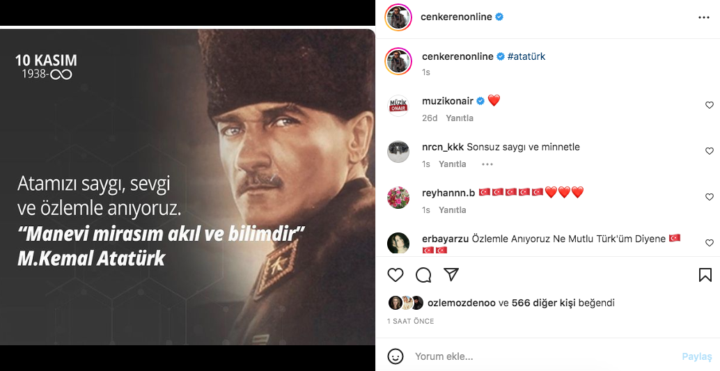 Ünlü isimlerden '10 Kasım Atatürk'ü Anma Günü' paylaşımları - Sayfa 19