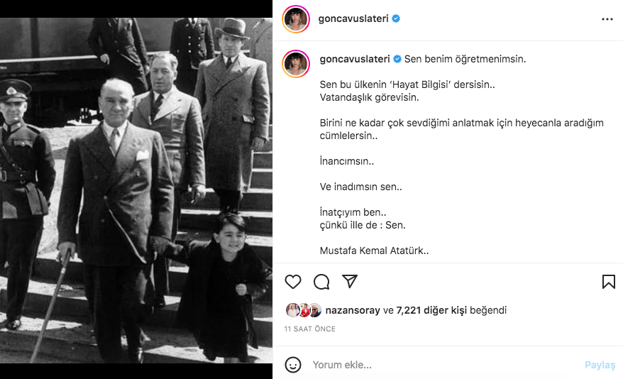 Ünlü isimlerden '10 Kasım Atatürk'ü Anma Günü' paylaşımları - Sayfa 21