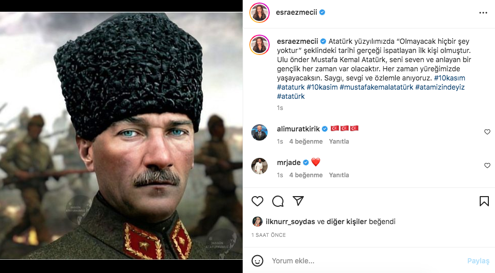 Ünlü isimlerden '10 Kasım Atatürk'ü Anma Günü' paylaşımları - Sayfa 15