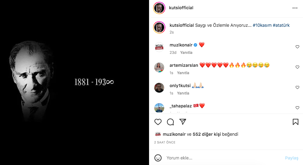 Ünlü isimlerden '10 Kasım Atatürk'ü Anma Günü' paylaşımları - Sayfa 26