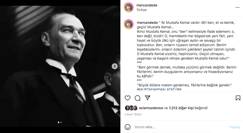 Ünlü isimlerden '10 Kasım Atatürk'ü Anma Günü' paylaşımları - Sayfa 33