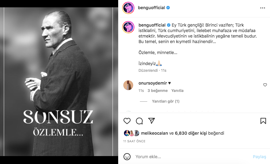 Ünlü isimlerden '10 Kasım Atatürk'ü Anma Günü' paylaşımları - Sayfa 18