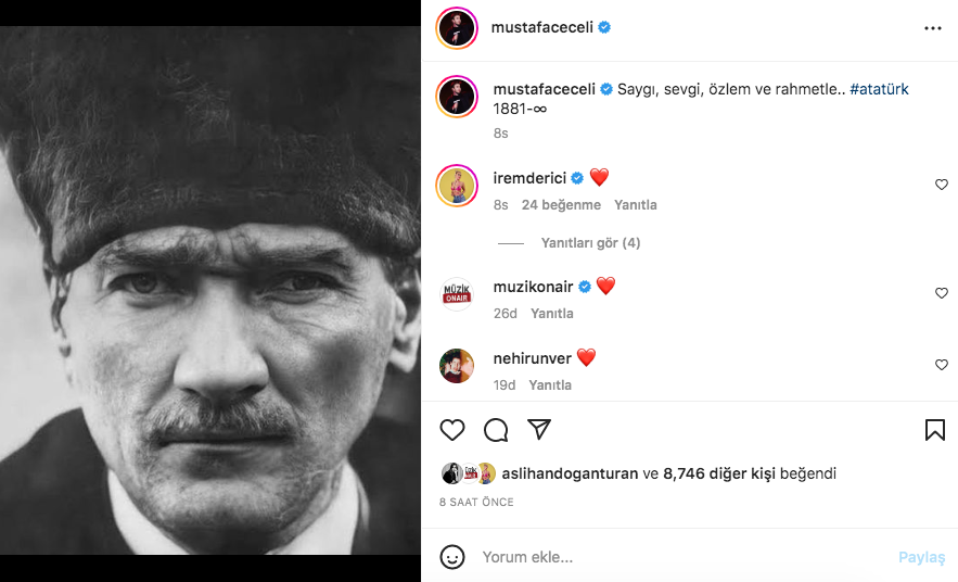 Ünlü isimlerden '10 Kasım Atatürk'ü Anma Günü' paylaşımları - Sayfa 8