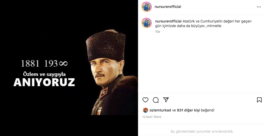 Ünlü isimlerden '10 Kasım Atatürk'ü Anma Günü' paylaşımları - Sayfa 6
