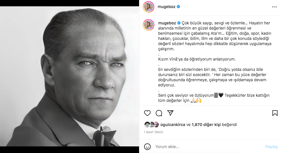 Ünlü isimlerden '10 Kasım Atatürk'ü Anma Günü' paylaşımları - Sayfa 7