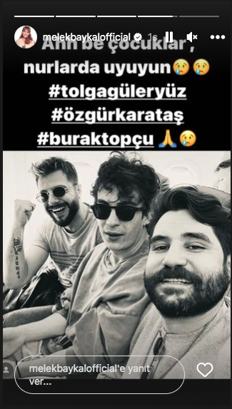 Tolga Güleryüz, Burak Topçu ve Özgür Karataş'ın hayatını kaybettiği Amasya'daki korkunç kazanın ardından ünlü isimlerden taziye mesajları - Sayfa 19