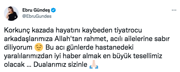 Tolga Güleryüz, Burak Topçu ve Özgür Karataş'ın hayatını kaybettiği Amasya'daki korkunç kazanın ardından ünlü isimlerden taziye mesajları - Sayfa 6