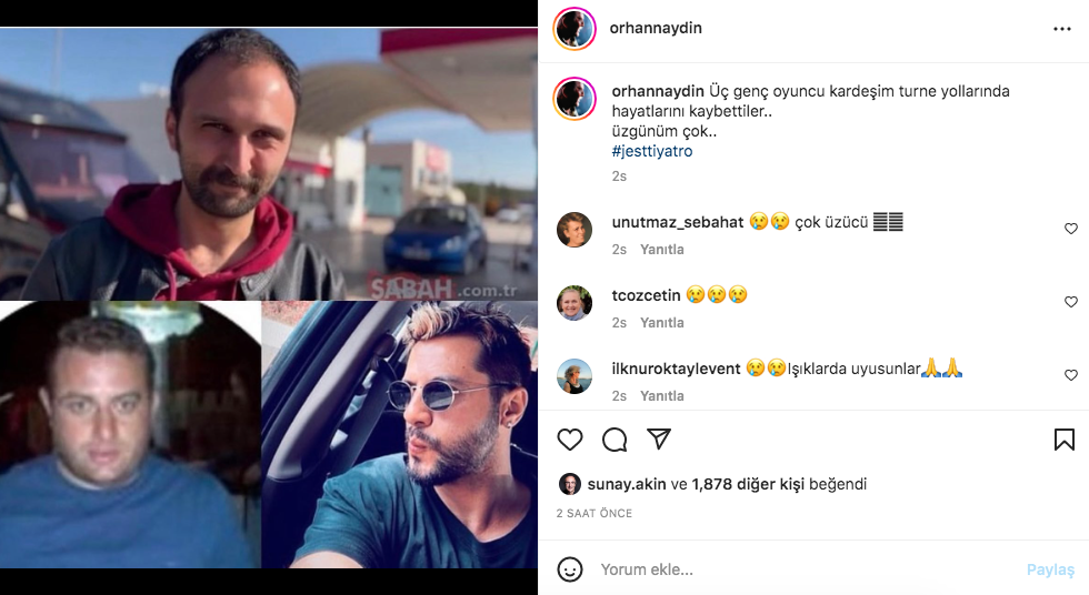 Tolga Güleryüz, Burak Topçu ve Özgür Karataş'ın hayatını kaybettiği Amasya'daki korkunç kazanın ardından ünlü isimlerden taziye mesajları - Sayfa 23