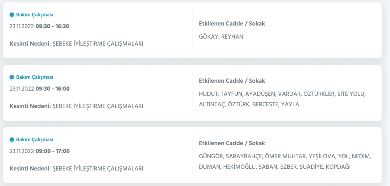 İstanbul'da çok sayıda ilçede elektrikler kesilecek! İşte detaylar (23 KASIM ÇARŞAMBA) - Sayfa 34