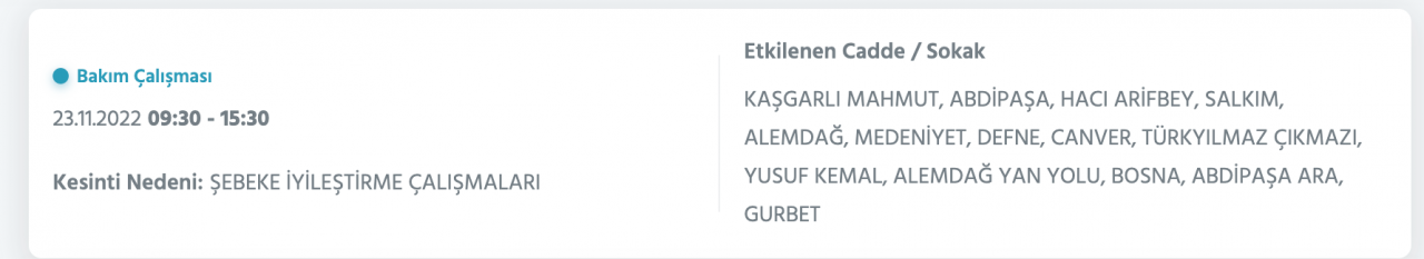 İstanbul'da çok sayıda ilçede elektrikler kesilecek! İşte detaylar (23 KASIM ÇARŞAMBA) - Sayfa 43