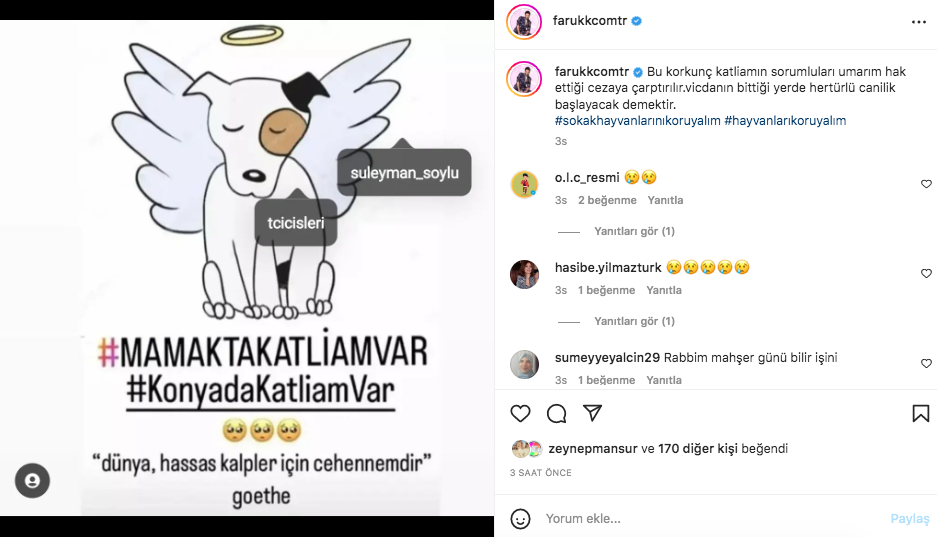 Konya'daki vahşet görüntüleri sosyal medyayı ayağa kaldırdı! Ünlü isimlerden tepki üstüne tepki yağdı - Sayfa 48