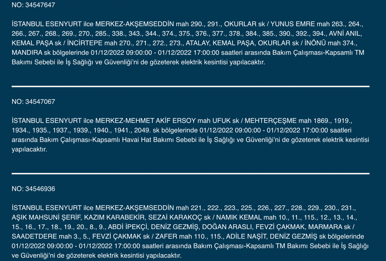 İstanbul'da 27 ilçe listeye alındı! (1 ARALIK PERŞEMBE) - Sayfa 14