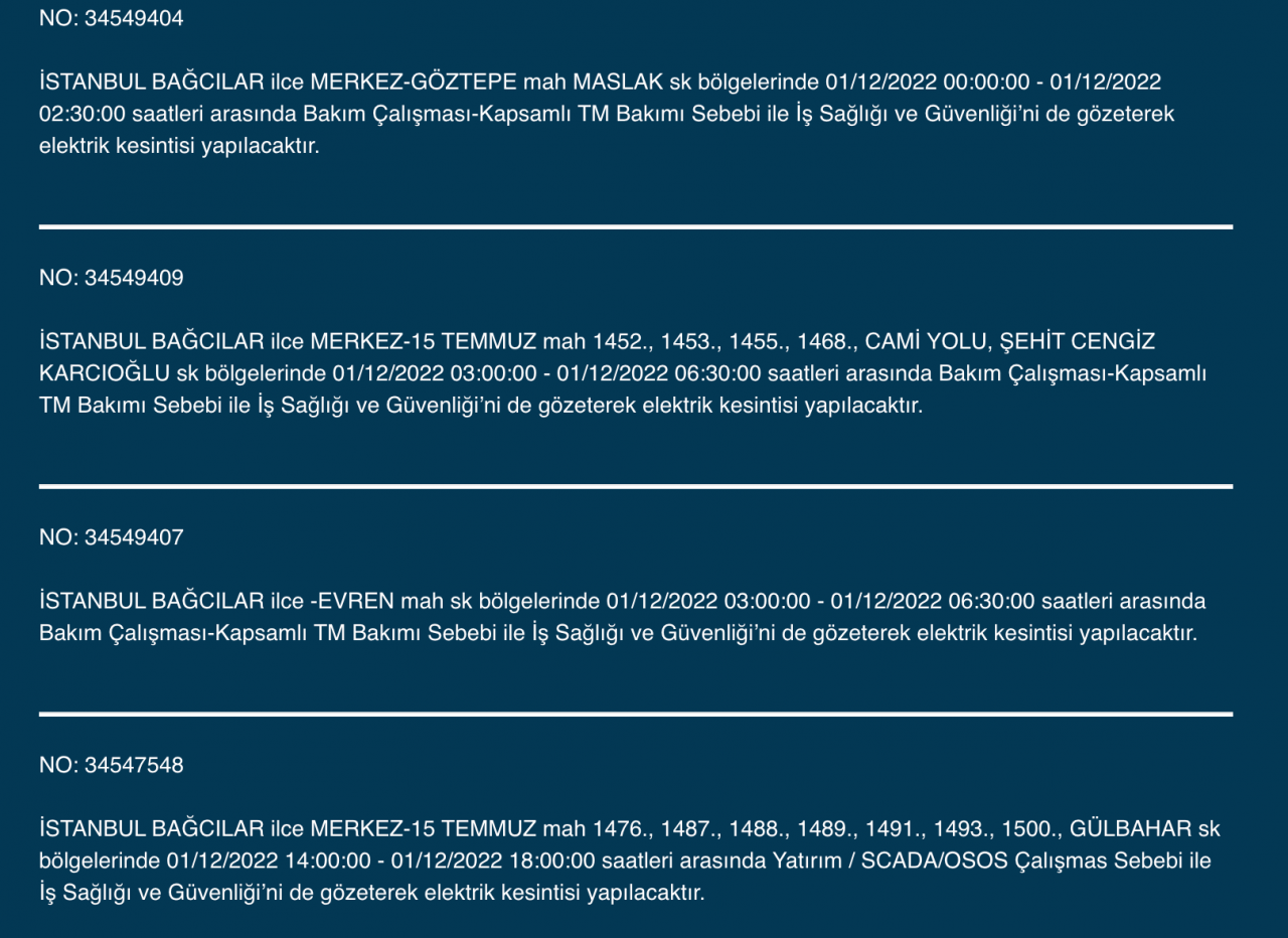 İstanbul'da 27 ilçe listeye alındı! (1 ARALIK PERŞEMBE) - Sayfa 5