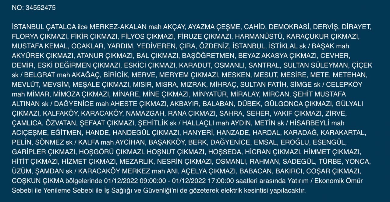 İstanbul'da 27 ilçe listeye alındı! (1 ARALIK PERŞEMBE) - Sayfa 12