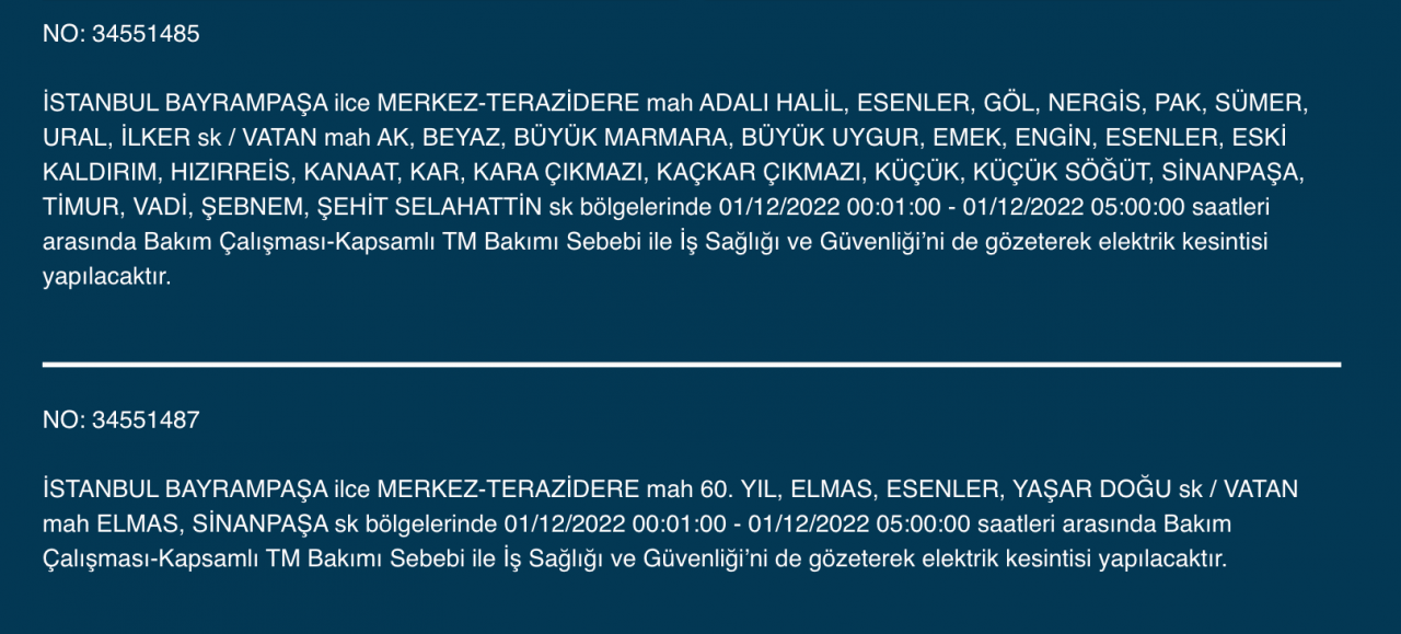 İstanbul'da 27 ilçe listeye alındı! (1 ARALIK PERŞEMBE) - Sayfa 7