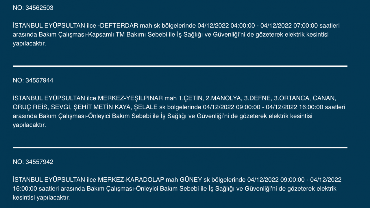 İstanbul'da hafta sonu 18 ilçe karanlığa gömülecek - Sayfa 10