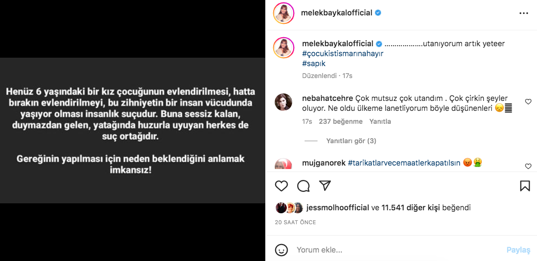 Skandala sessiz kalmadılar! 6 yaşındaki çocuğun evlendirilmesine ünlülerden tepki yağdı - Sayfa 20