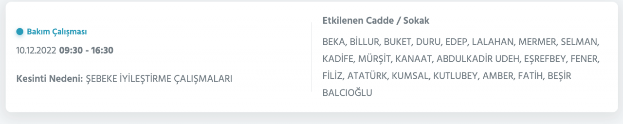 İstanbul’un 27 ilçesinde elektrik kesintisi (10 ARALIK) - Sayfa 28