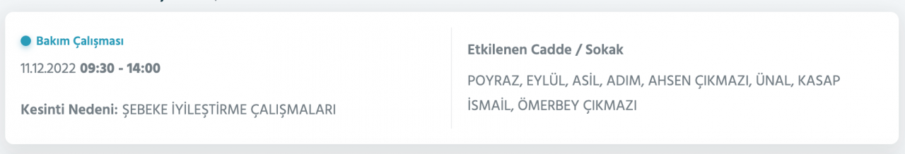 İstanbul’da uzun süreli elektrik kesintisi (11 ARALIK PAZAR) - Sayfa 24