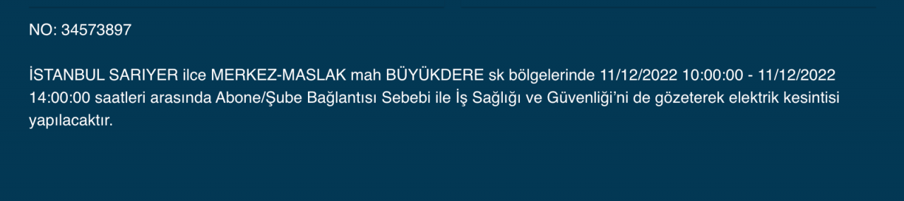 İstanbul’da uzun süreli elektrik kesintisi (11 ARALIK PAZAR) - Sayfa 18