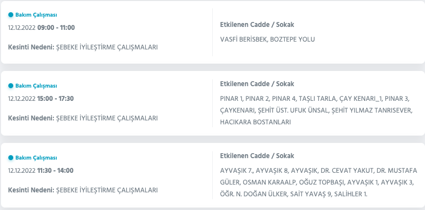 Ankara'da elektrik kesintisi uyarısı (12 Aralık Pazartesi) - Sayfa 6