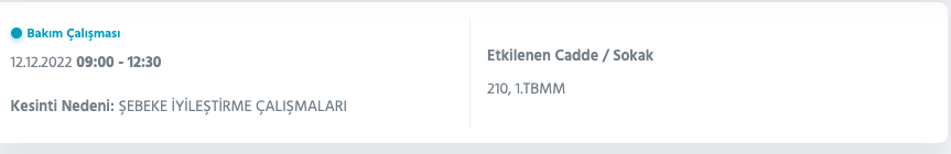 Ankara'da elektrik kesintisi uyarısı (12 Aralık Pazartesi) - Sayfa 10