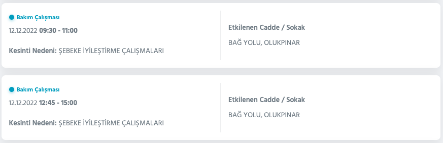 Ankara'da elektrik kesintisi uyarısı (12 Aralık Pazartesi) - Sayfa 37