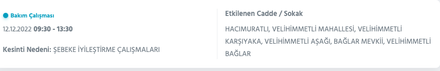 Ankara'da elektrik kesintisi uyarısı (12 Aralık Pazartesi) - Sayfa 15
