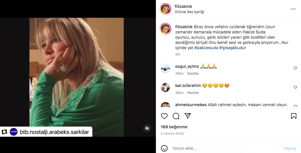 Pakize Suda'nın vefatı sanat camiasını yasa boğdu - Sayfa 7