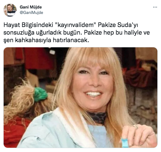 Pakize Suda'nın vefatı sanat camiasını yasa boğdu - Sayfa 8