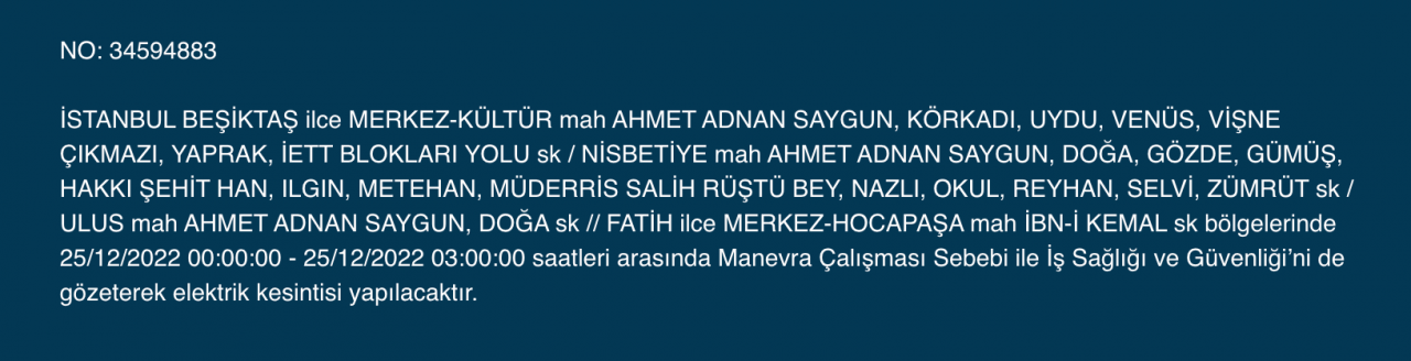 İstanbul'da çok sayıda ilçeye uyarı (25 ARALIK) - Sayfa 12