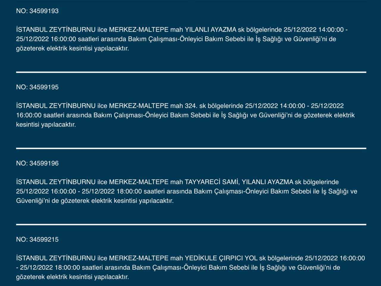 İstanbul'da çok sayıda ilçeye uyarı (25 ARALIK) - Sayfa 26