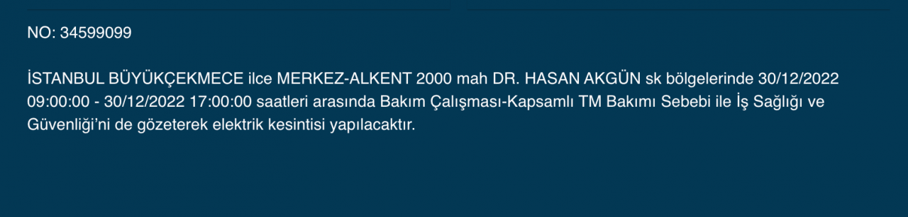 İstanbul'da uzun süreli elektrik kesintisi (30 ARALIK) - Sayfa 10